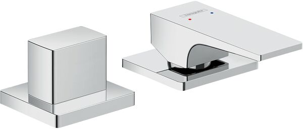 HANSGROHE METROPOL TEK KOLLU BANYO BATARYASI 2 DELIKLI KOL SAPLI KROM 32548000