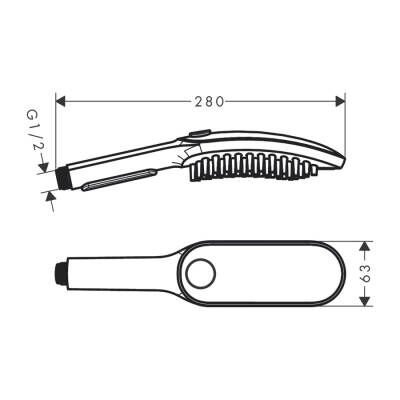 HANSGROHE DOG SHOWER EL DUSU EVCIL HAYVAN 150 3 JET SELECT GOKYUZU MAVISI 26640540