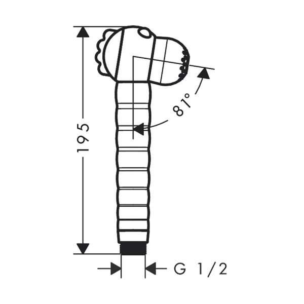 HANSGROHE JOCOLINO EL DUSU COCUK ZEBRA 2 JET 28787640