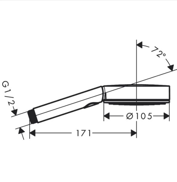 HANSGROHE PULSIFY PLANET EDITION EL DUSU 105 3 JET RELAXATION ECOSMART SELECT KUM 26077210
