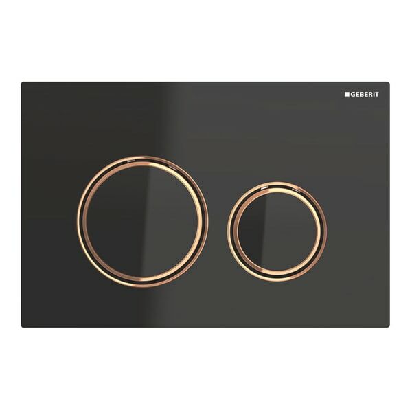 GEBERIT SIGMA21 KUMANDA KAPAGI CIFT BASMALI SIYAH CAM BRONZ BASMA 115.650.SJ.1