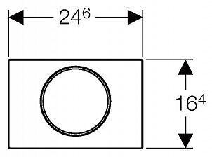 GEBERIT SIGMA10 KUMANDA KAPAGI MAT /PARLAK/MAT 115.758.KN.5