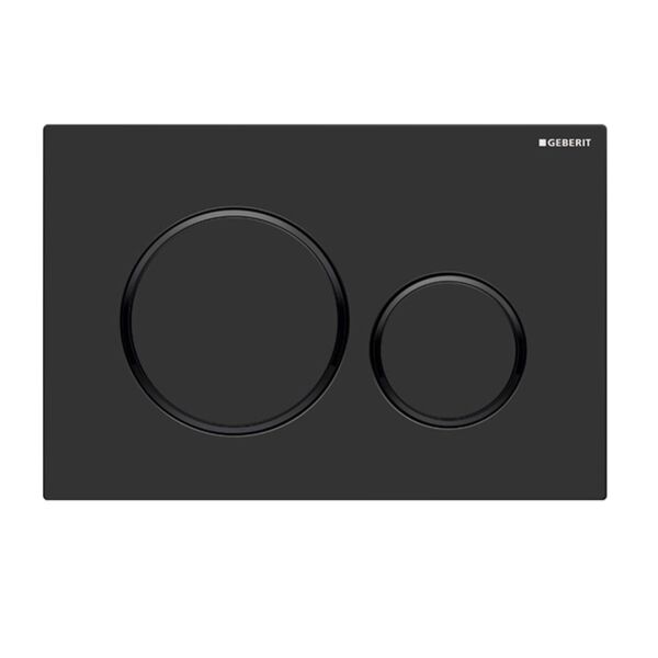 GEBERIT SIGMA20 KUMANDA KAPAGI CIFT BASMALI P.SIYAH/MAT SIYAH/SIY 115.882.DW.1
