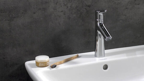 HANSGROHE TALIS S TEK KOLLU LAVABO BATARYASI 100MM KUMANDALI KROM 72020000