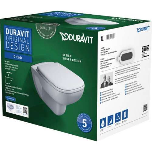 DURAVIT D-CODE D CODE RIMLESS HYGIENE GLAZE ASMA KLOZET  45703920A1