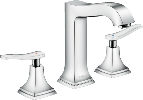 HANSGROHE METROPOL CLASSIC 3-DELIKLI LAVABO BATARYASI KUMANDALI CUBUK VOLANLI KROM 31331000