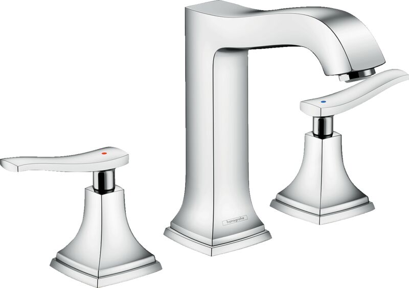 HANSGROHE METROPOL CLASSIC 3-DELIKLI LAVABO BATARYASI KUMANDALI CUBUK VOLANLI KROM 31331000