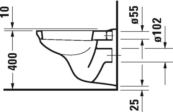 DURAVIT D-CODE ASMA KLOZET  0184092000