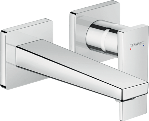 HANSGROHE METROPOL TEK KOLLU LAVABO BATARYASI CUBUK VOLAN 16.5CM GAGA KROM 32525000