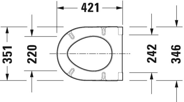 DURAVIT STARCK 3 KLOZET KAPAGI AMORTISORLU 0063890000
