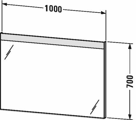 DURAVIT STARCK AYDINLATMALI AYNA 100 CM GOOD LM783700000
