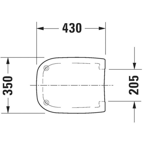 DURAVIT D-CODE KLOZET KAPAGI AMORTISORSUZ 0067310000