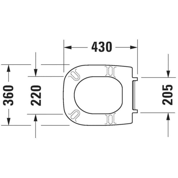DURAVIT D-CODE KLOZET KAPAGI AMORTISORSUZ 0067310000