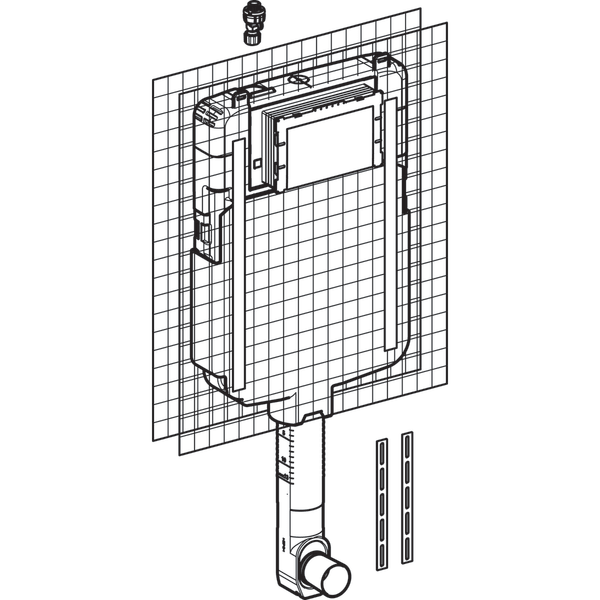 GEBERIT SIGMA ALATURKA GOMME REZERVUAR 8 CM GOVDE 109.791.00.1