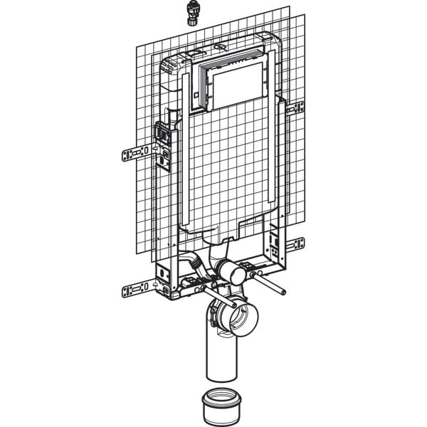 GEBERIT SIGMA GOMME REZERVUAR 8 CM KOMBIFIX 110.792.00.1