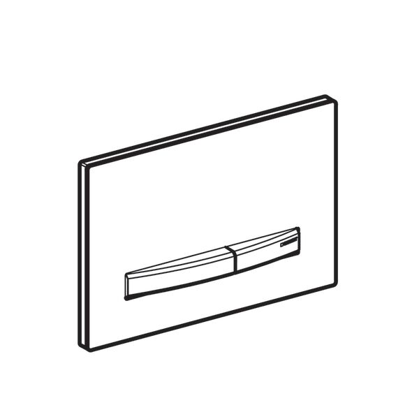 GEBERIT SIGMA KUMANDA KAPAGI CIFT BASMALI SIYAH 115.671.DW.2