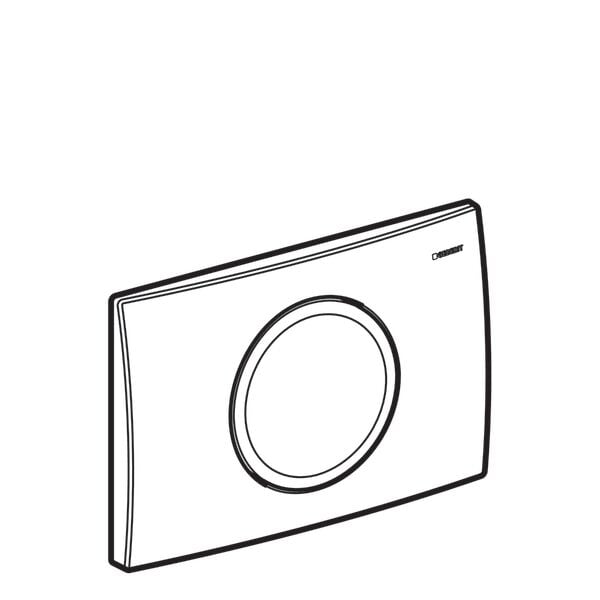 GEBERIT DELTA KUMANDA KAPAGI TEK BASMA MAT KROM 115.120.46.1
