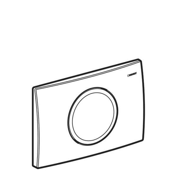 GEBERIT DELTA KUMANDA KAPAGI TEK BASMA MAT KROM 115.120.46.1