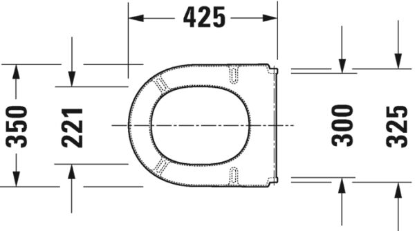 DURAVIT STARCK 3 KLOZET KAPAGI AMORTISORSUZ 0063810000