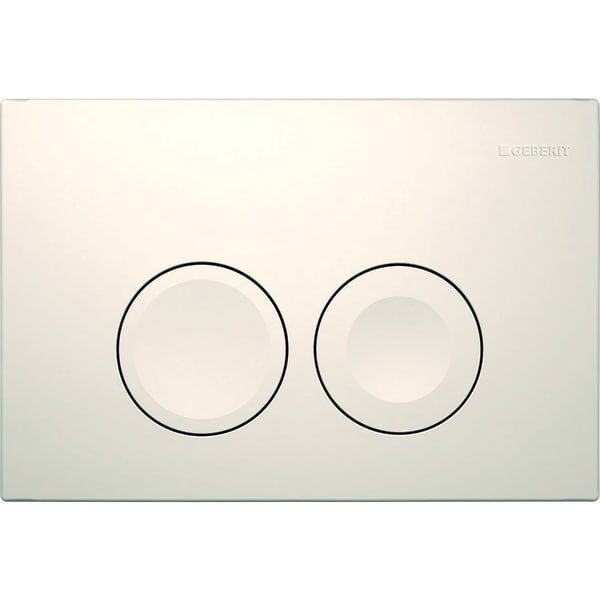 GEBERIT DELTA KUMANDA KAPAGI CIFT BASMALI BEYAZ 115.125.11.1