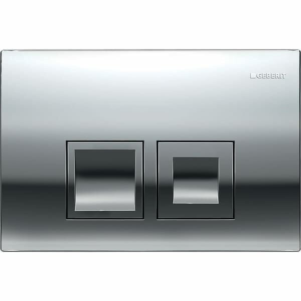 GEBERIT DELTA KUMANDA KAPAGI CIFT BASMALI PARLAK KROM 115.135.21.1