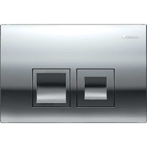 GEBERIT DELTA KUMANDA KAPAGI CIFT BASMALI PARLAK KROM 115.135.21.1
