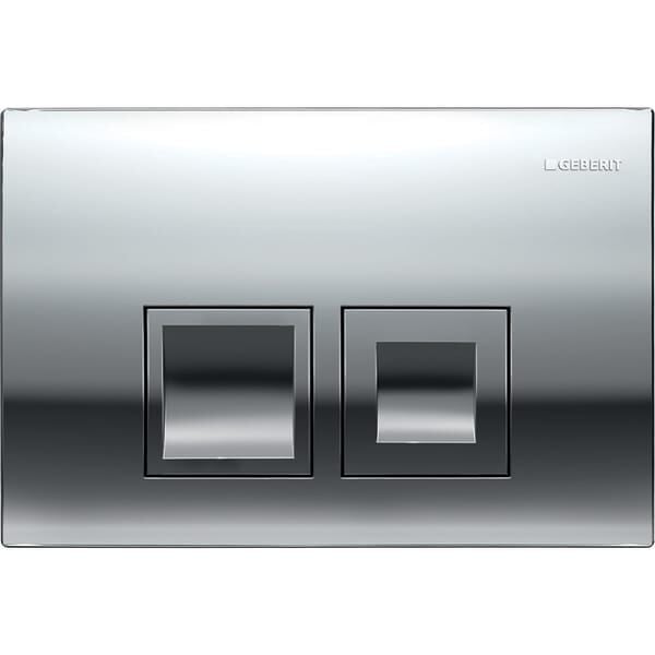GEBERIT DELTA KUMANDA KAPAGI CIFT BASMALI PARLAK KROM 115.135.21.1