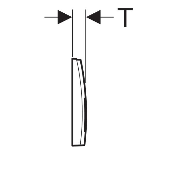 GEBERIT DELTA KUMANDA KAPAGI CIFT BASMALI MAT KROM 115.135.46.1