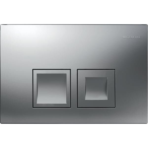 GEBERIT DELTA KUMANDA KAPAGI CIFT BASMALI MAT KROM 115.135.46.1