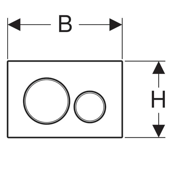 GEBERIT SIGMA KUMANDA KAPAGI PARLAK/MAT/PARLAK 115.882.KH.1
