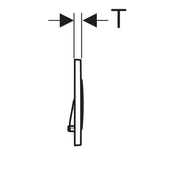 GEBERIT SIGMA KUMANDA KAPAGI CIFT BASMALI PASLANMAZ CELIK 115.882.SN.1