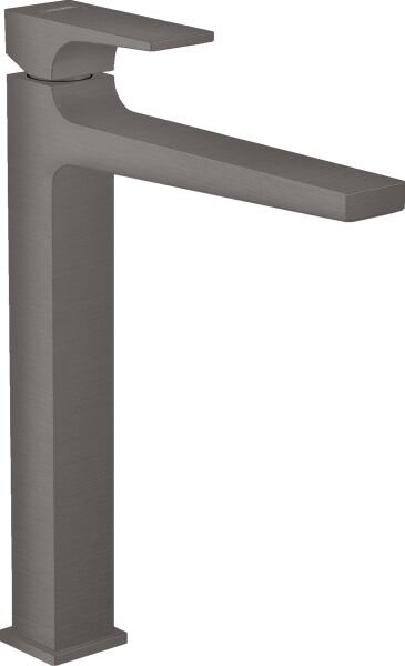 HANSGROHE METROPOL TEK KOLLU LAVABO BATARYASI 260 CUBUK VOLAN MAT SIYAH KROM 32512340