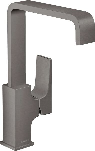 HANSGROHE METROPOL TEK KOLLU LAVABO BATARYASI 230 CUBUK VOLAN VE BAS-AC GIDER SETI ILE MAT SIYAH KROM 32511340