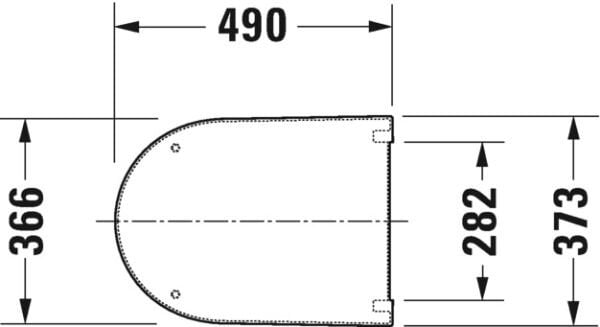 DURAVIT STARCK 3 KLOZET KAPAGI AMORTISORLU 0063390000