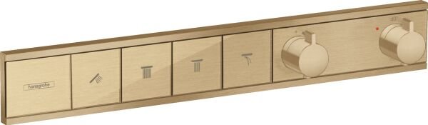 HANSGROHE RAINSELECT BANYO BATARYASI TERMOSTAT 4 CIKIS MAT BRONZ 15382140
