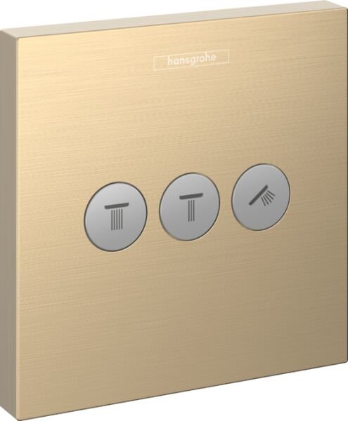 HANSGROHE SHOWERSELECT BANYO BATARYASI TERMOSTATIK 3 CIKIS ICIN MAT BRONZ 15764140