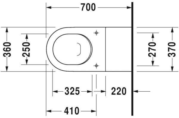 DURAVIT STARCK 3 ASMA KLOZET  2203390075
