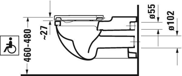 DURAVIT STARCK 3 ASMA KLOZET  2203390075