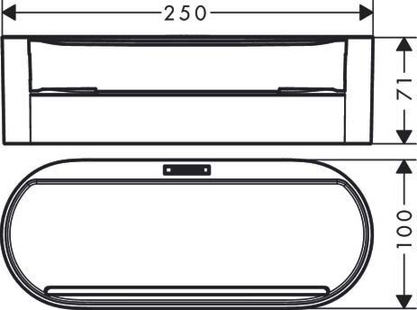 HANSGROHE WALLSTOIS BANYO MALZEMELIKLERI SAKLAMA SEPETI SATIN BEYAZ 27912700
