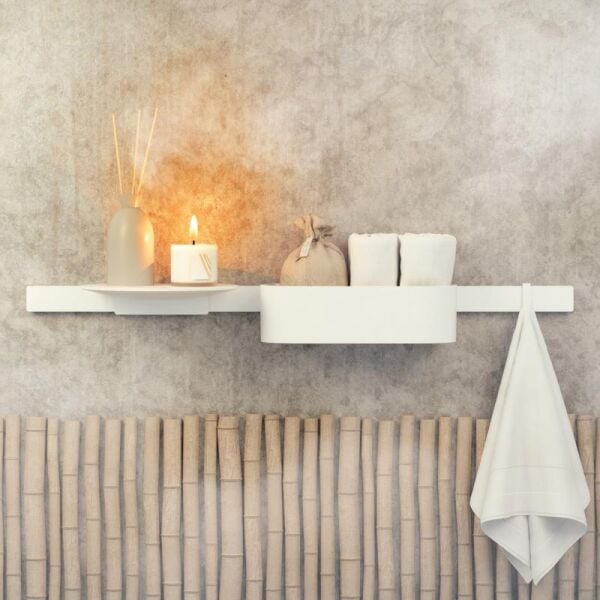 HANSGROHE WALLSTOIS DUVAR CUBUGU 70CM SATIN BEYAZ 27904700