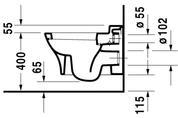 DURAVIT PURAVIDA ASMA KLOZET  2219390075