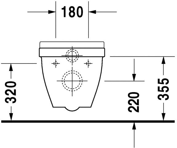 DURAVIT STARCK 3 ASMA KLOZET KOMPAKT  2202390075