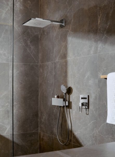 HANSGROHE RAINDANCE E TEPE DUSU 300 1JET DUS DIRSEGI ILE SATIN SIYAH 26238670