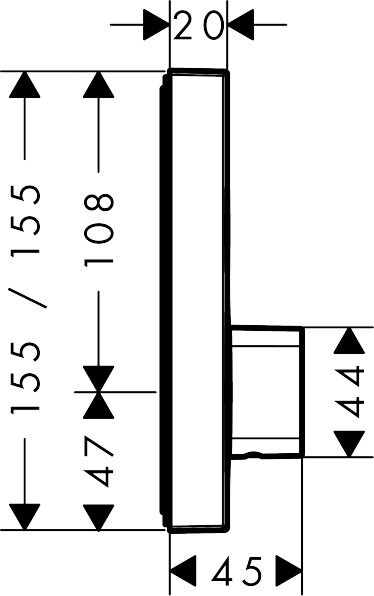 HANSGROHE SHOWERSELECT BANYO BATARYASI 2 CIKIS KROM 15768000