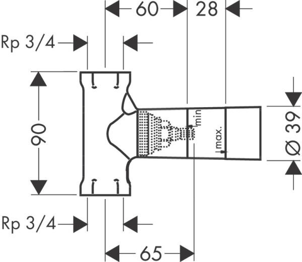 HANSGROHE UNIVERSAL IC SET 130L/DK ANKASTRE ACMA-KAPAMA VALF SALMASTRA 15970180