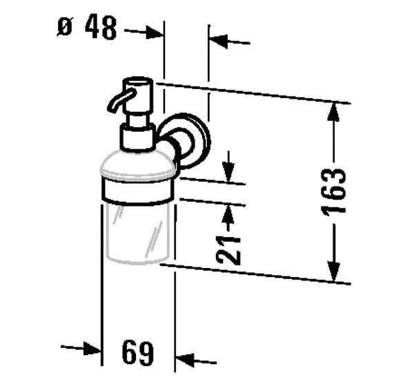 DURAVIT D-CODE SIVI SABUNLUK KROM 0099161000