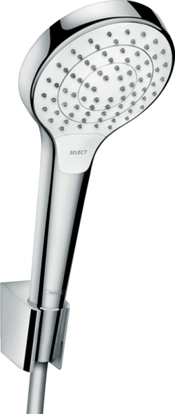 HANSGROHE CROMA SELECT S DUS ASKI SETI VARIO 160CM DUS HORTUMU ILE BEYAZ KROM 26411400