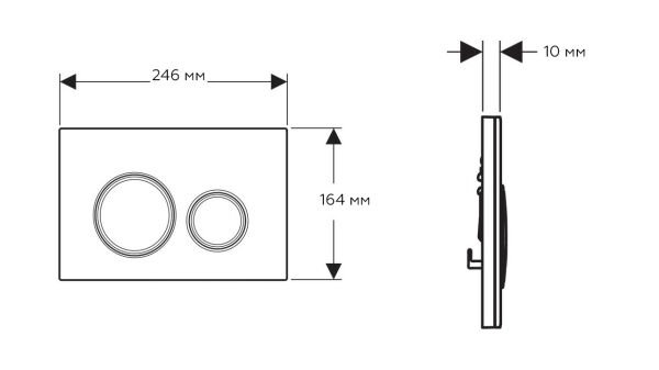 GEBERIT SIGMA21 KUMANDA KAPAGI CIFT BASMALI  115.650.JM.1