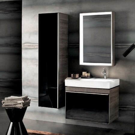 GEBERIT CITTERIO AYNA AYDINLATMALI  SIYAH 500.572.JJ.1