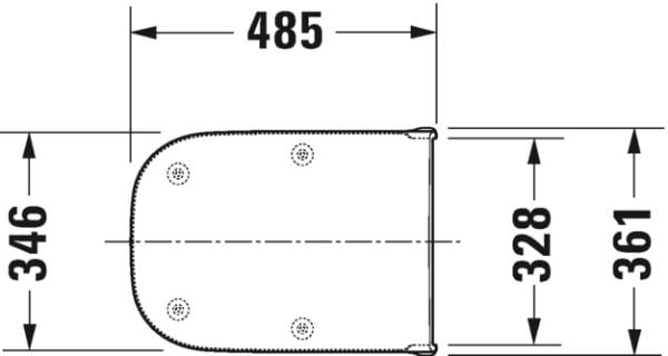 DURAVIT D-CODE KLOZET KAPAGI AMORTISORSUZ 0060310000